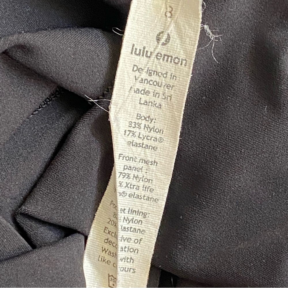 Lululemon Colour Me Ombre Tight black gray panel mesh detail high rise leggings - Picture 5 of 12